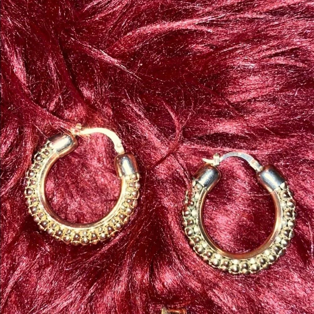 Gold plated earrings pendant set - Picture 6 of 7